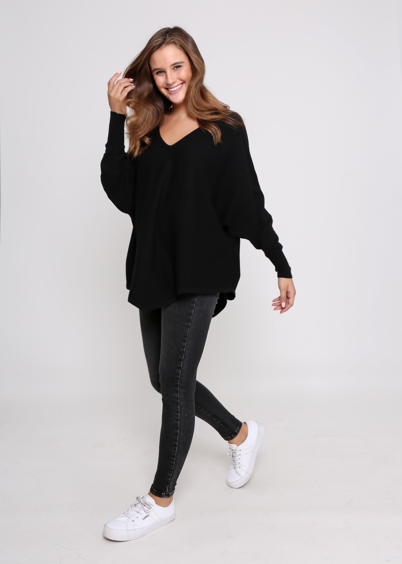 Ladies Knit-Leoni-Zoe Knit Black
