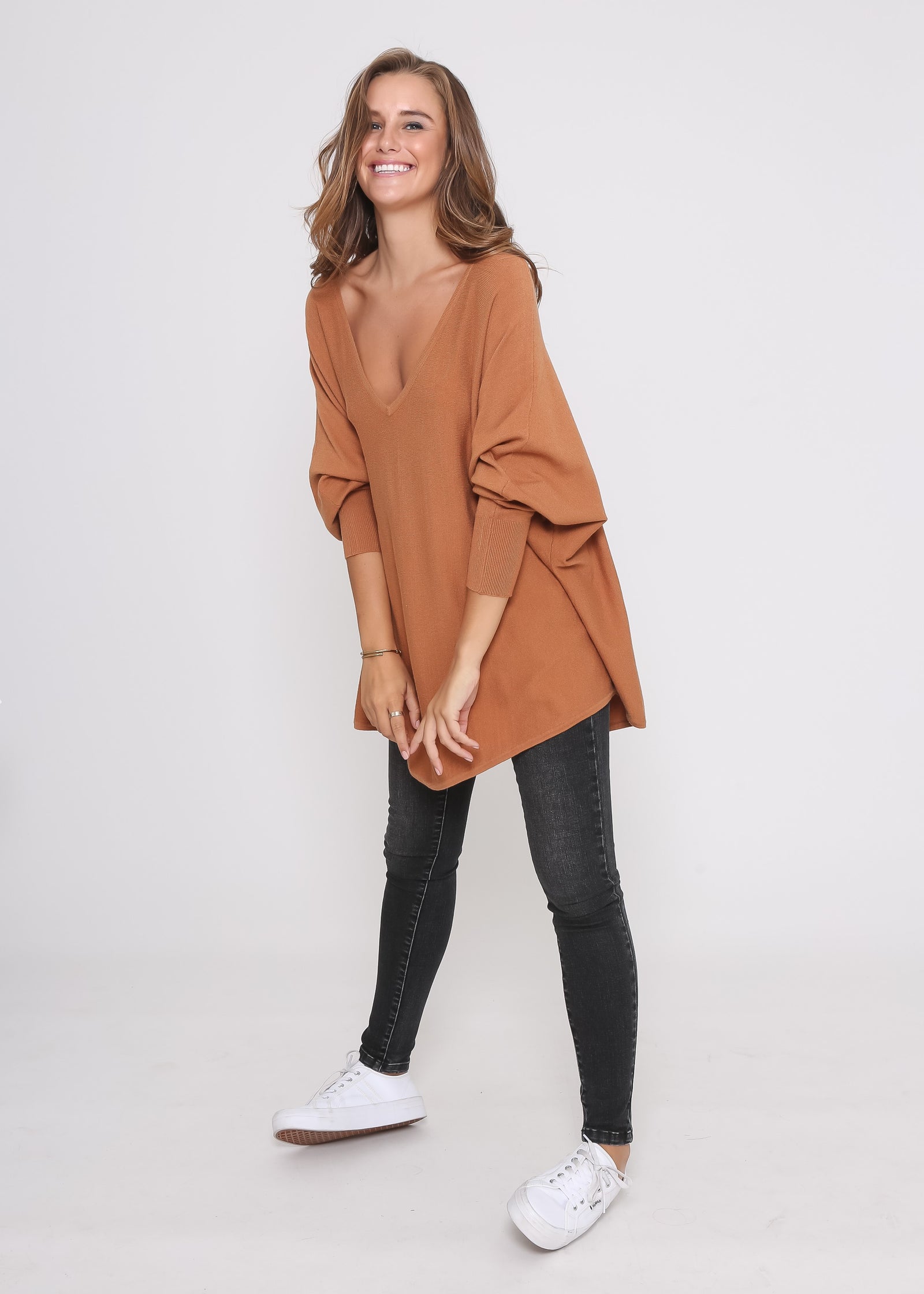 Leoni Knit-Zoe Knit Rust