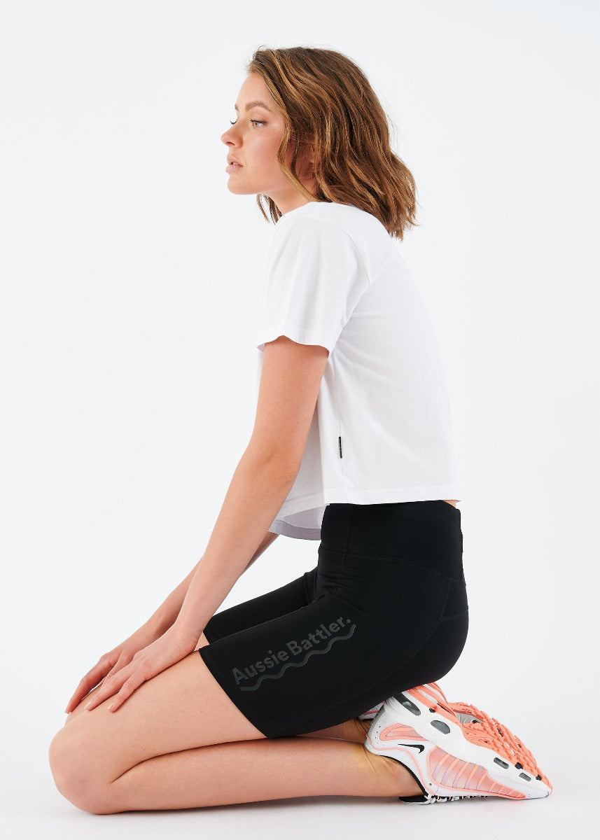 Oversized Cropped Tee-Aussie Battler