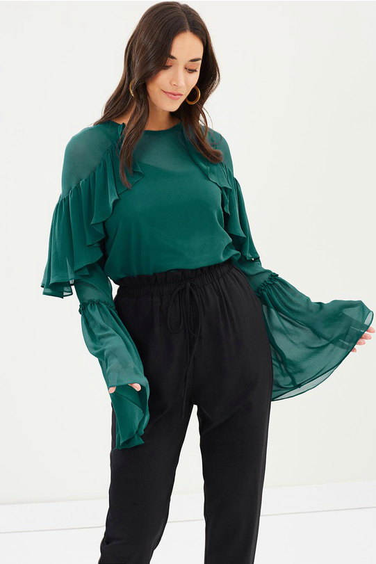 Ladies Top - Cooper St - Dawn Drift Long Sleeve Top