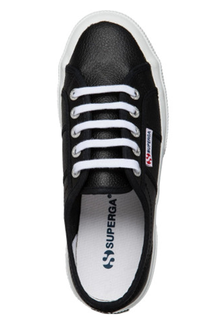 Superga 2750 Cotu Leather Black and White Gigi Co