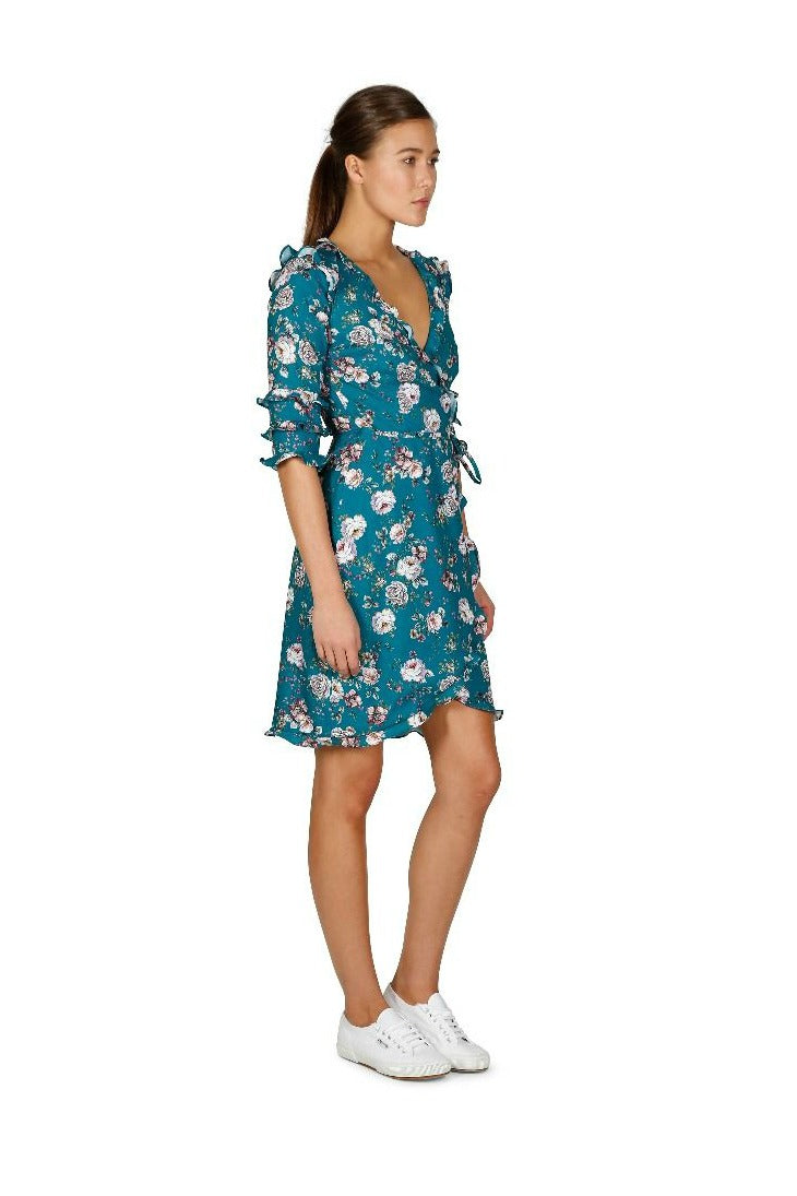 Garden Beam Wrap Dress