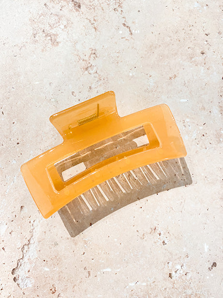 Glossy Rectangular Claw Clip