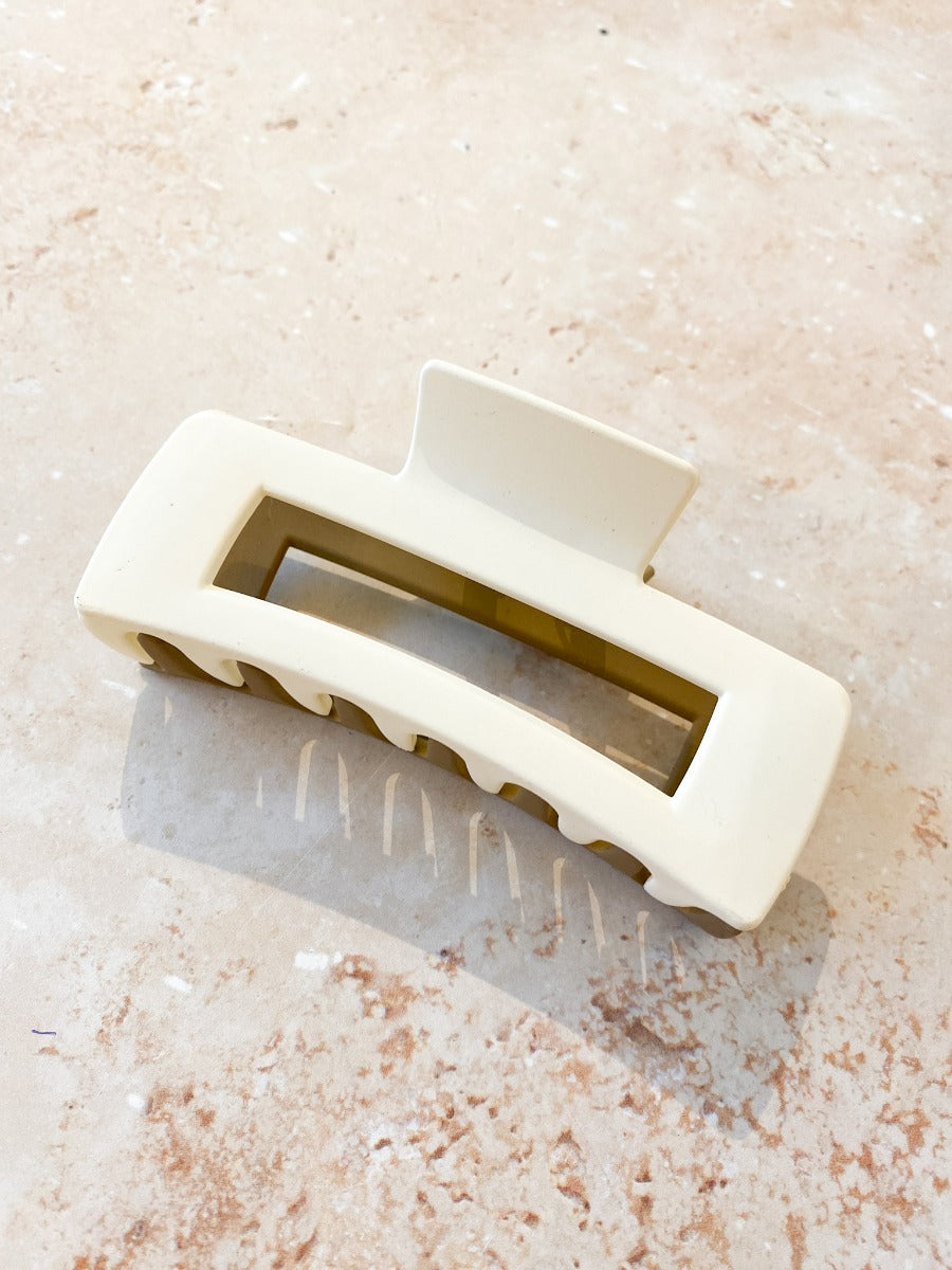 Duo Tone Matte Rectangle Clip