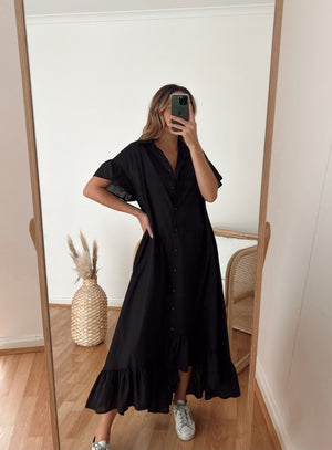 Fia Dress Black-Jatea the Label