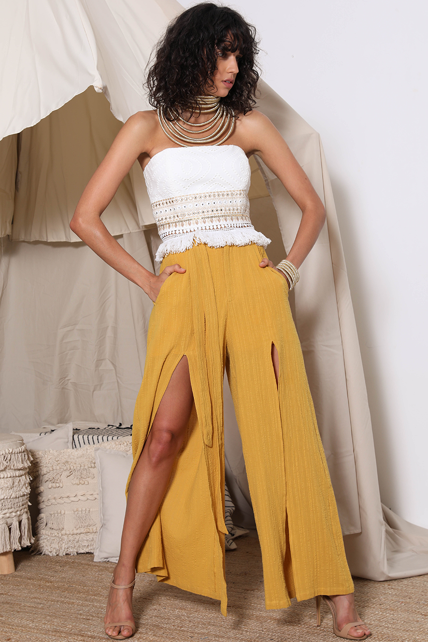 Ladies Front Split Pants-Prem the Label-Nala Pants