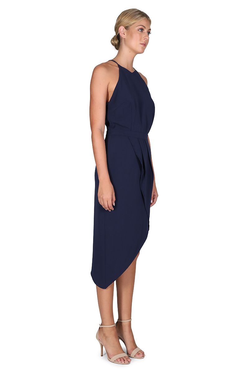 Ladies Navy Dress - Cooper St - Riverside Drape Dress