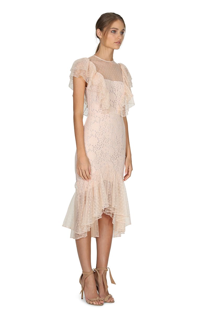 Rosie Lace Ruffle Dress