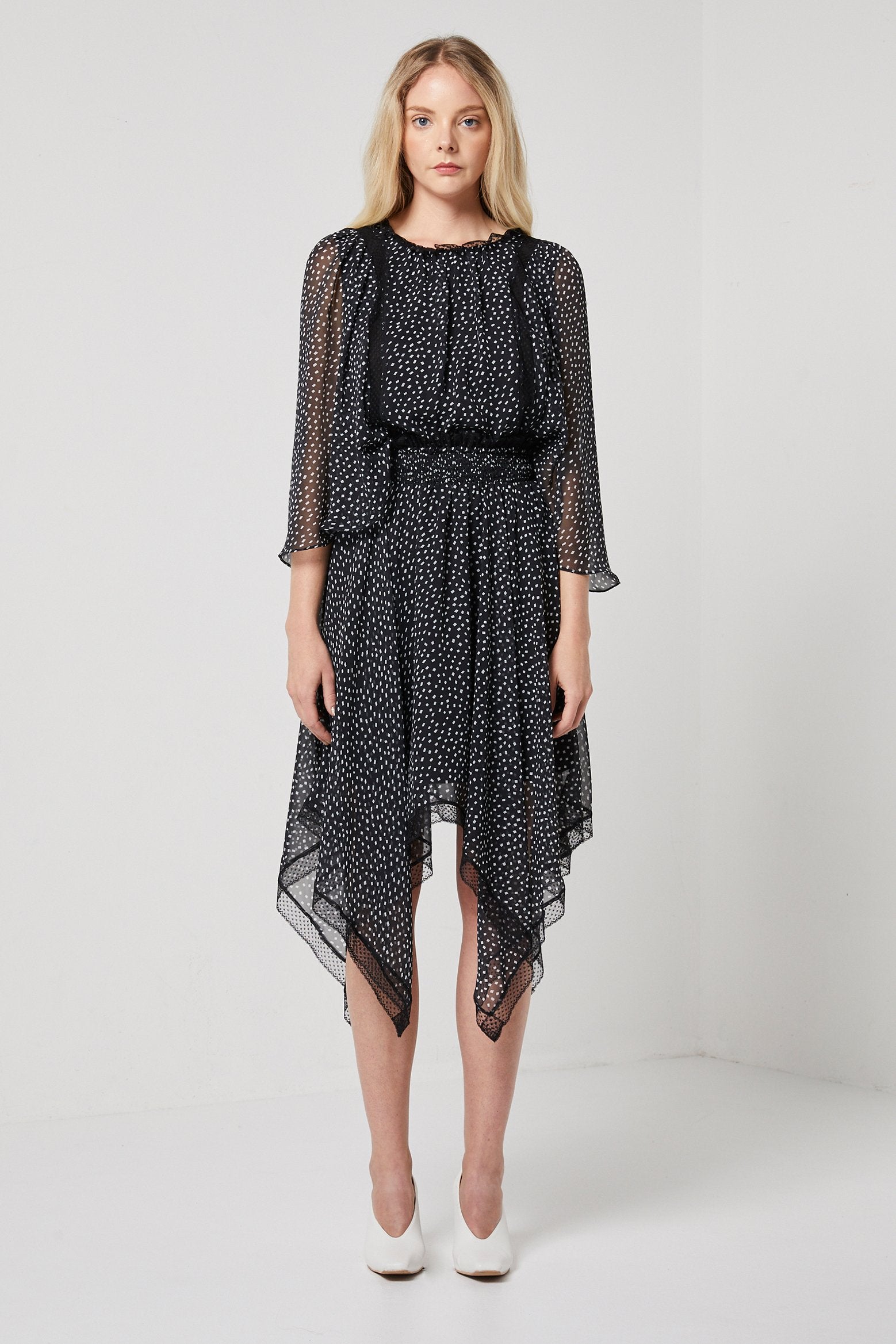 Black and white Skirt and top-Elliatt-Solitude Set