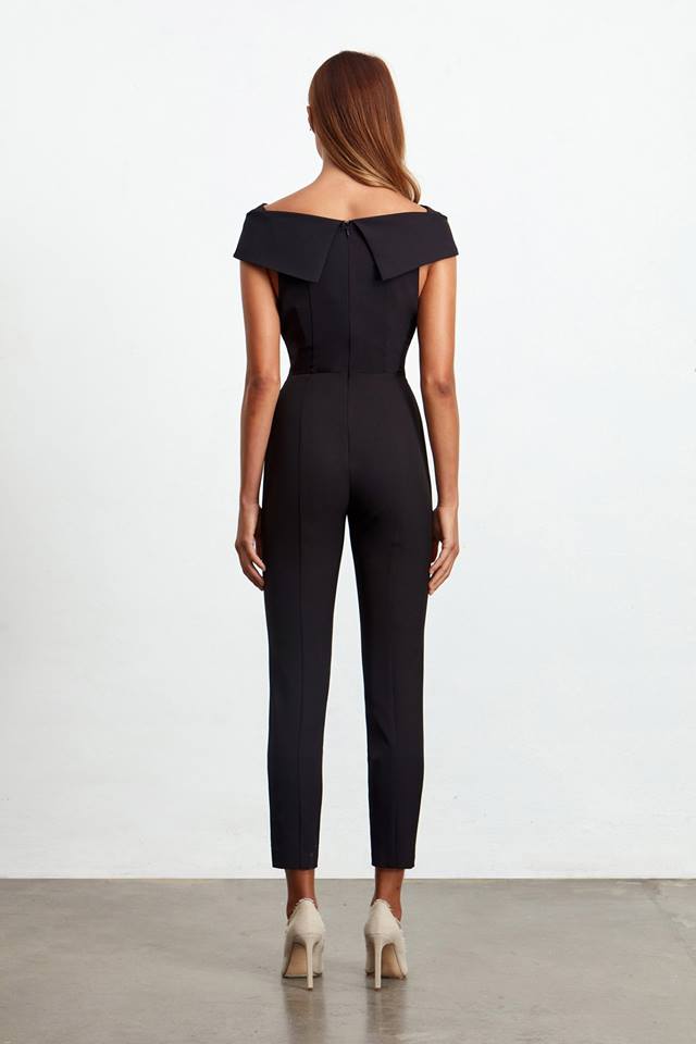 Ladies Jumpsuit - Sorrento Jumpsuit - Black - Elliatt
