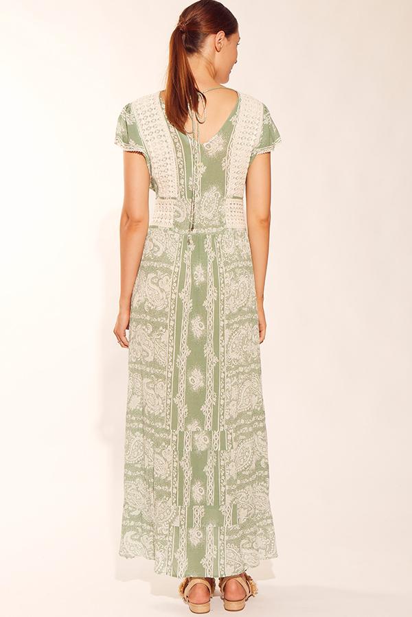 green Maxi Dress-Solito-Tulum Maxi